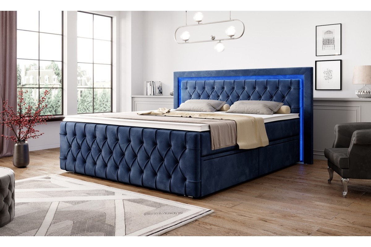 Łóżko sypialniane kontynentalne 160x200