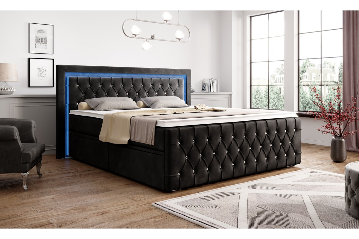 Sypialniane łóżko kontynentalne 140x200
