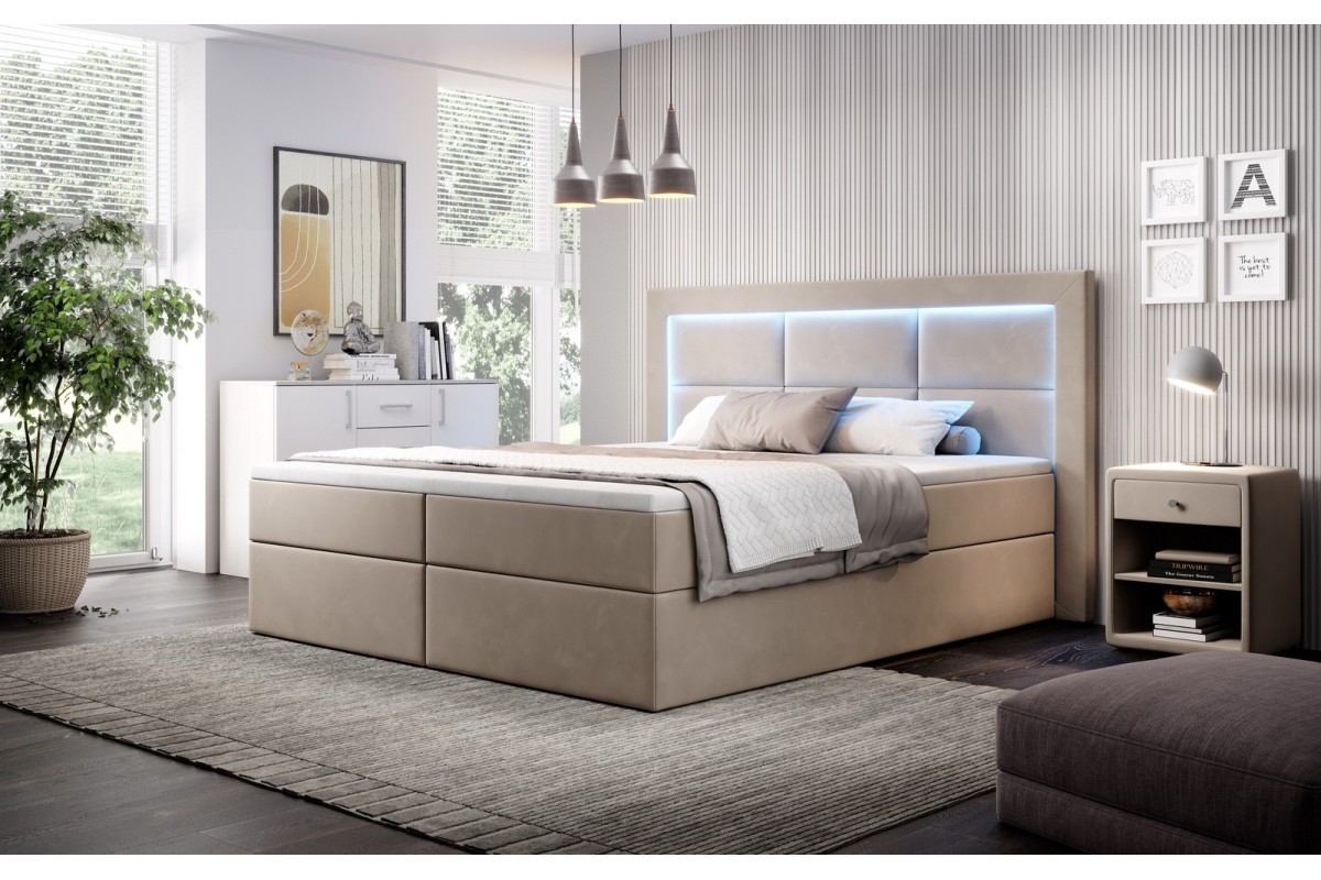 Sypialniane łóżko kontynentalne 160x200