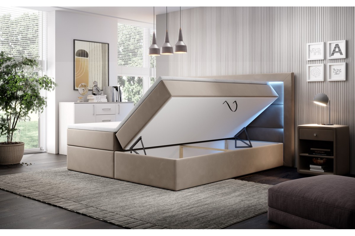 Łóżko sypialniane kontynentalne 160x200