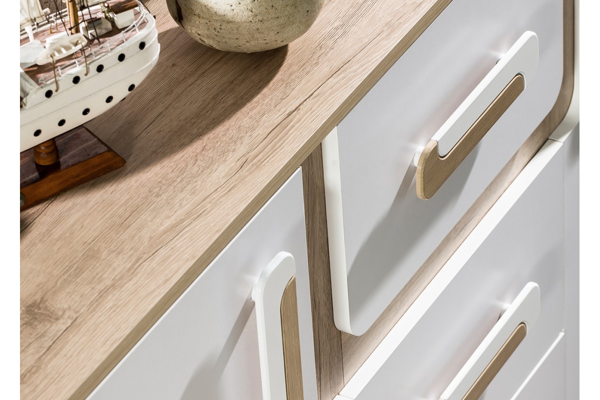 Komoda z szybą LILLY