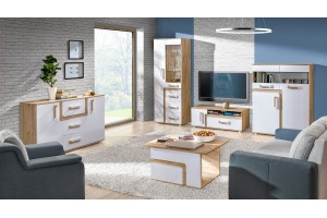 Komoda z szybą LILLY