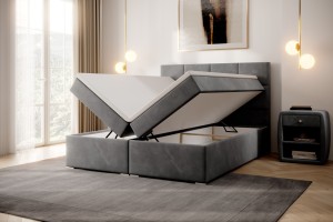 Łóżko kontynentalne 160x200 malaga z materacem