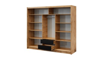 Szafa 250 z lamelami i lustrem przesuwna LUTON