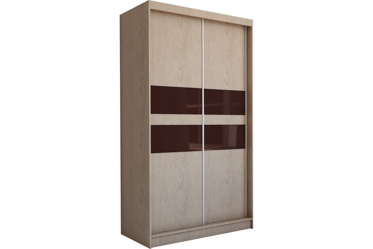 Dwudrzwiowa szafa przesuwna dąb sonoma PORTO 150