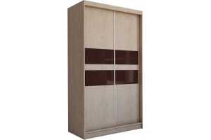 Dwudrzwiowa szafa przesuwna dąb sonoma PORTO 150